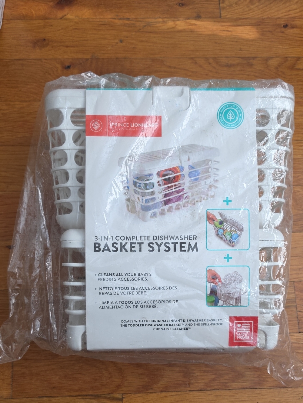 3-in-1 Dishwasher Basket System - White